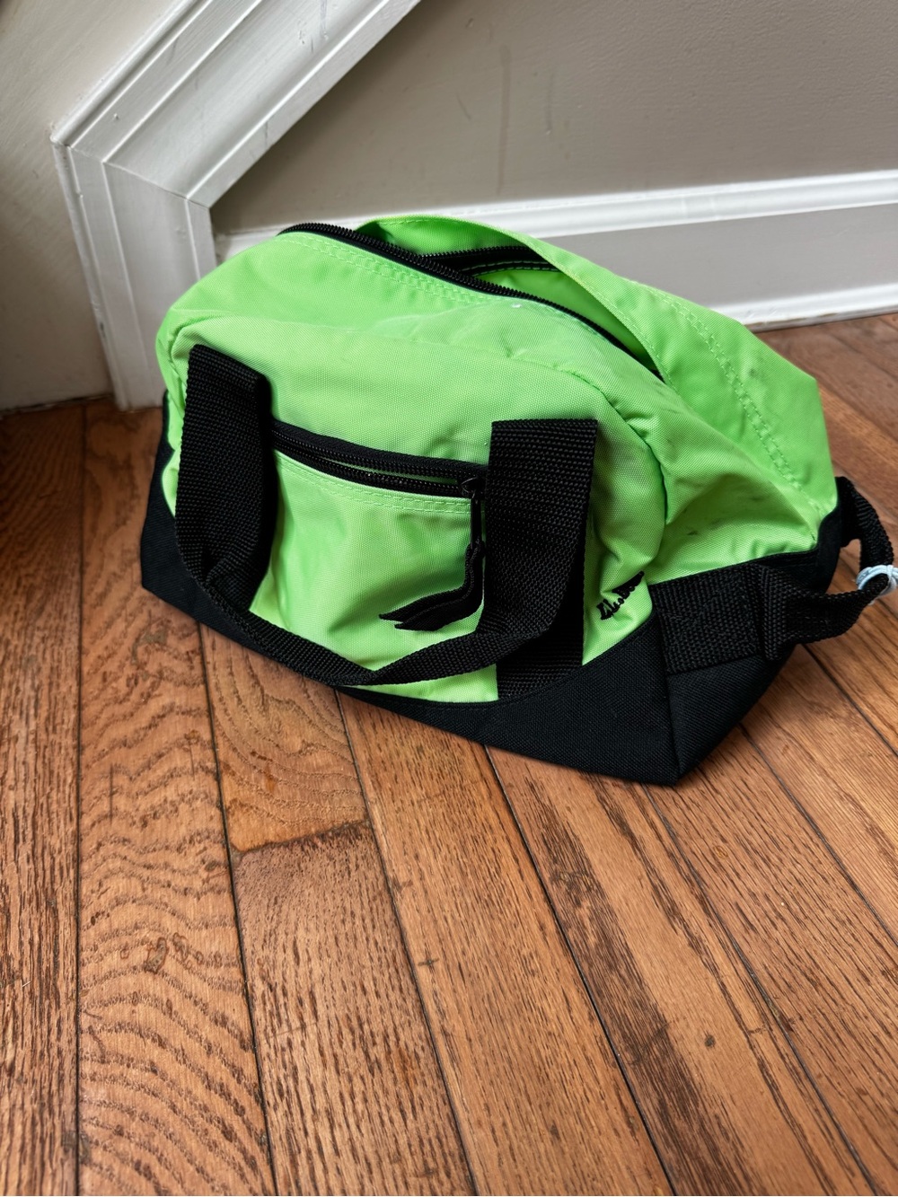 L.L. Bean Lime Green Adventure Duffel Toiletry sized duffel